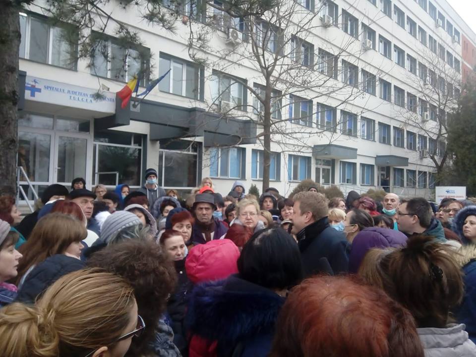 Noi proteste ale cadrelor medicale de la Spitalul Județean Tulcea