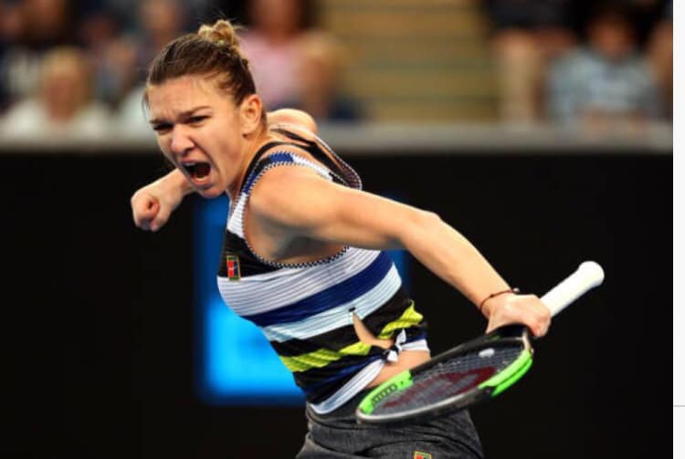 Simona Halep trece în două seturi de Eugenie Bouchard