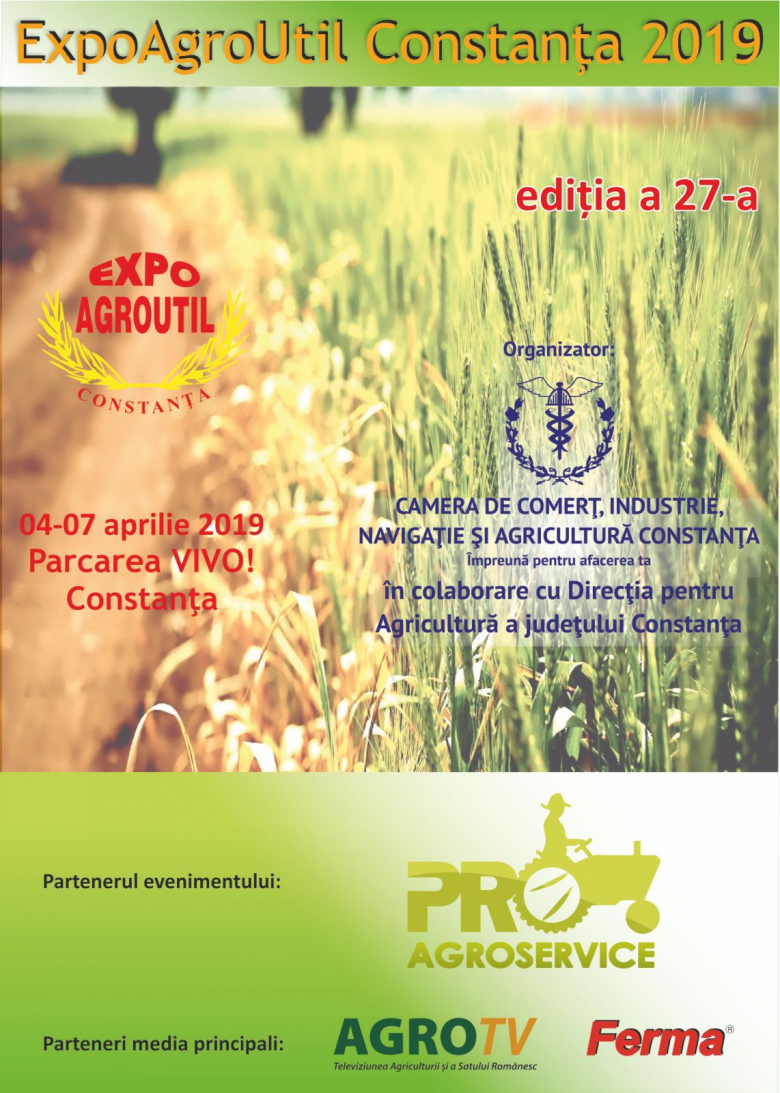 CONSTANȚA: Începe Târgul naţional, cu participare internaţională, în domeniul agriculturii – EXPOAGROUTIL