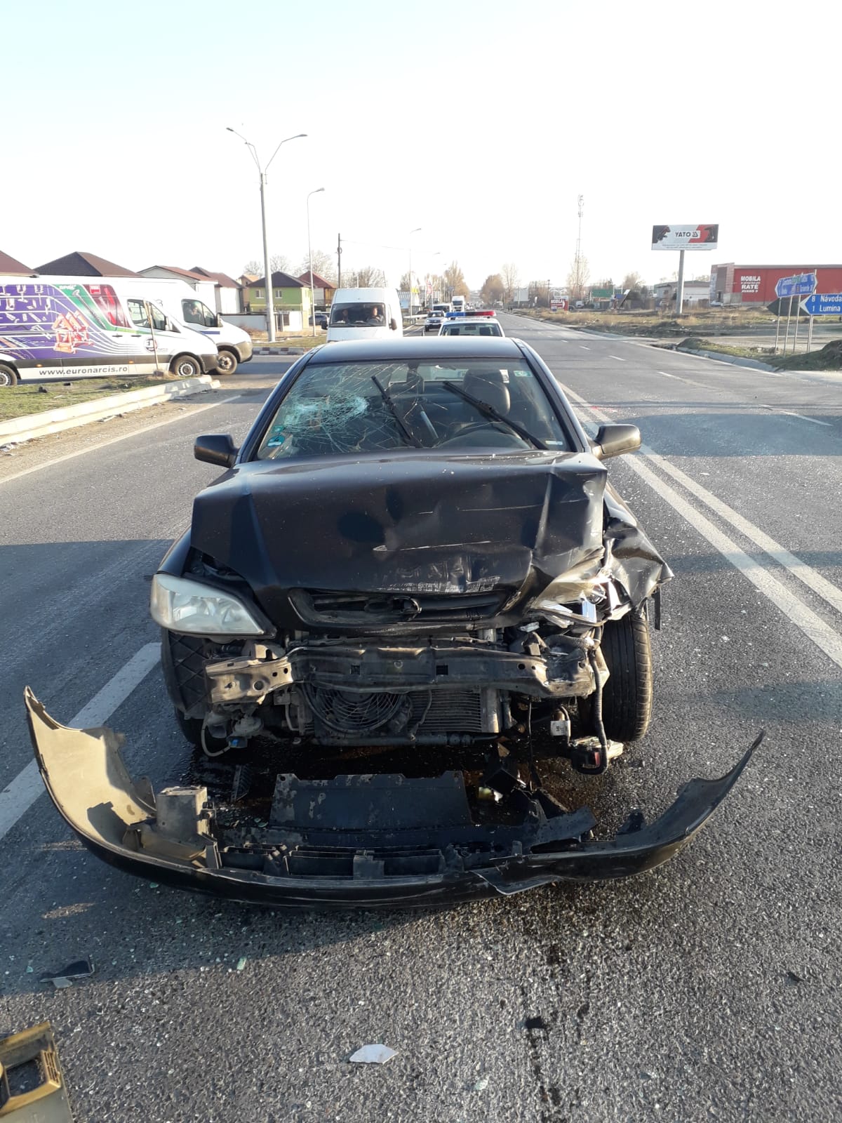 CONSTANȚA: Accident rutier pe DN 22. O persoană a fost rănită