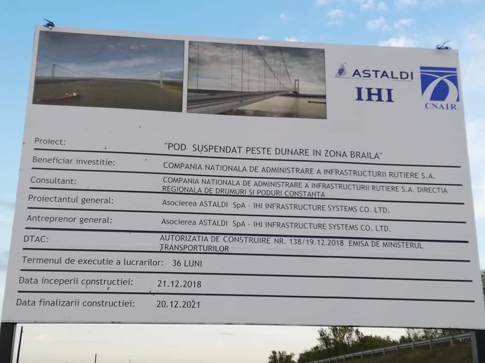Accident de muncă pe șantierul podului Tulcea – Brăila. O persoană a decedat