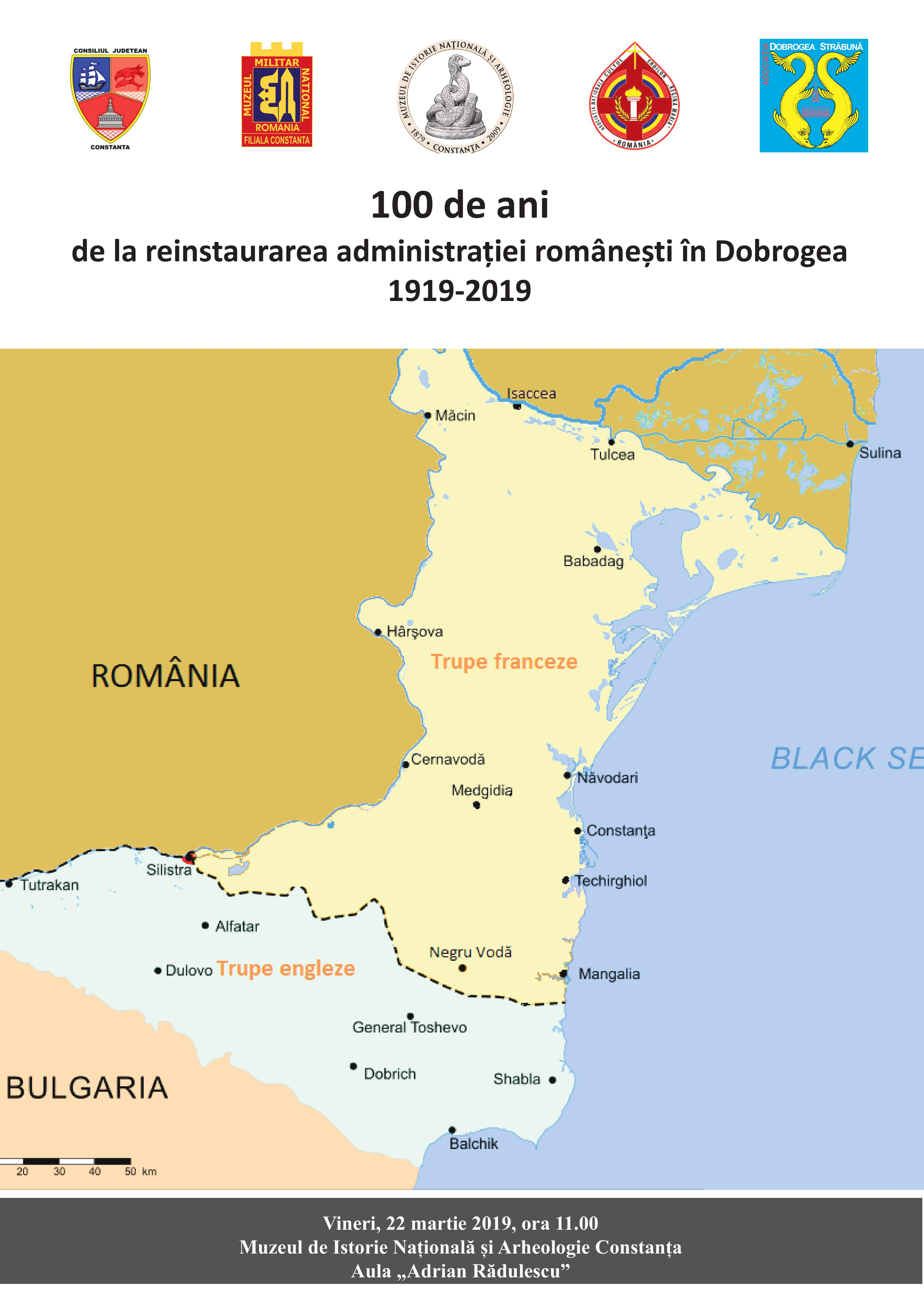 MINAC: 100 de ani de la reinstaurarea administrației românești în Dobrogea 1919-2019