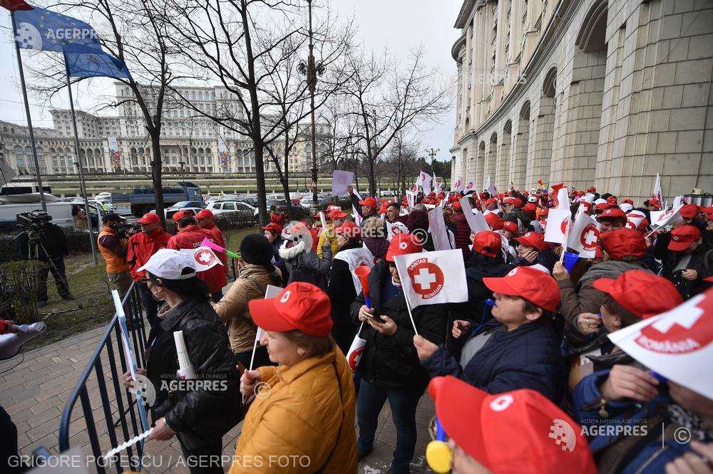 Sindicaliştii de la Sanitas pichetează miercuri Ministerul Muncii
