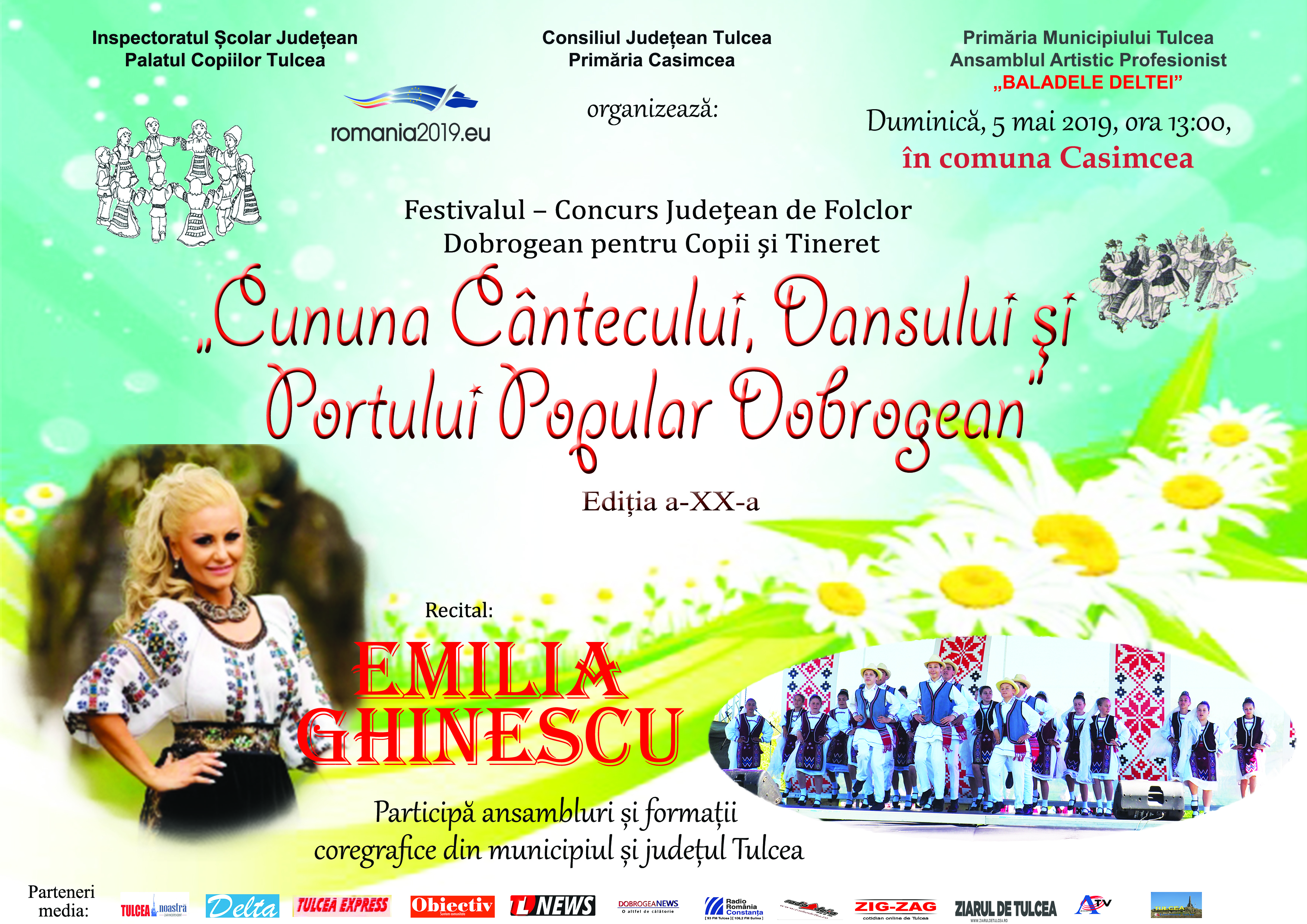 CASIMCEA: Pe 5 mai va avea loc festivalul „Cununa cântecului, dansului și portului popular dobrogean”