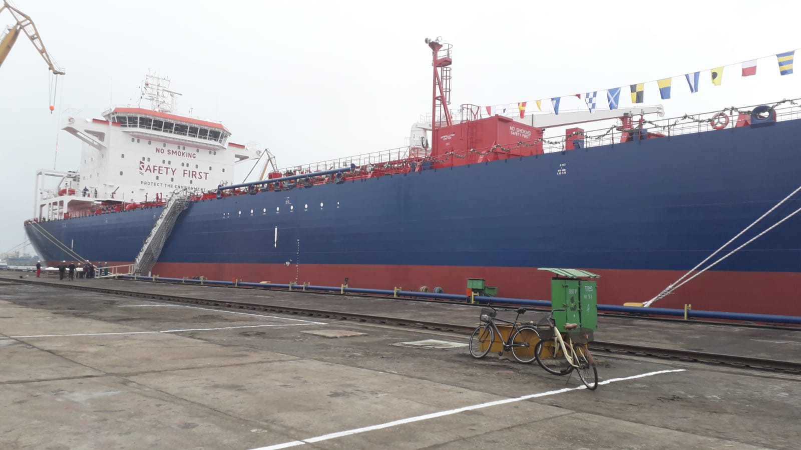 CONSTANȚA/FOTO: Ceremonie de botez a navei „Histria Atlas”