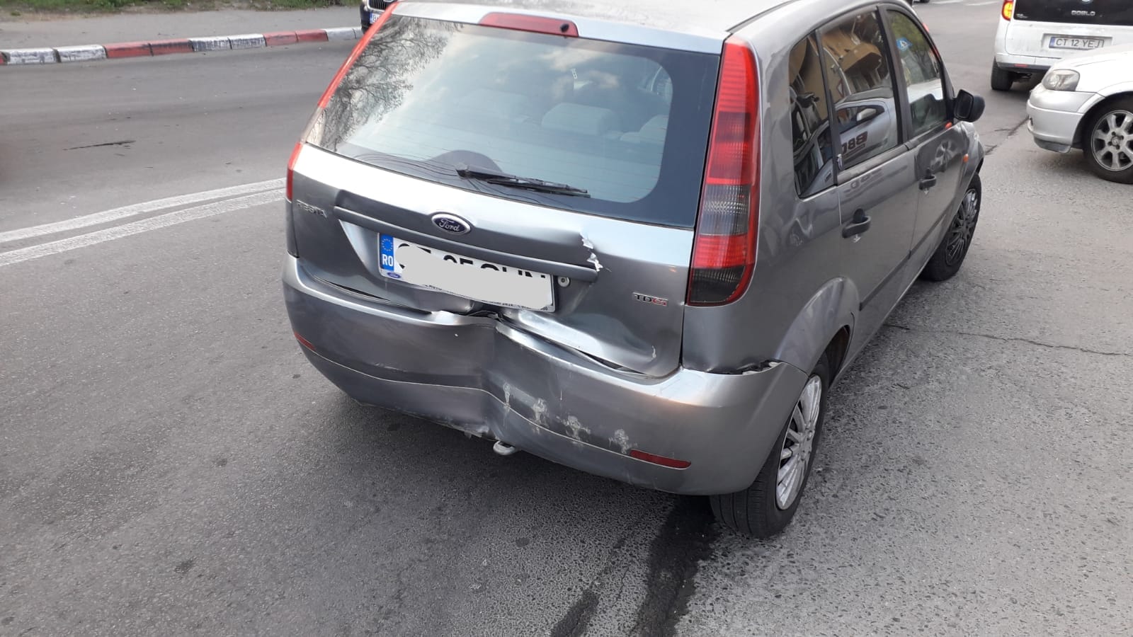 Accident rutier pe strada Soveja din Constanța