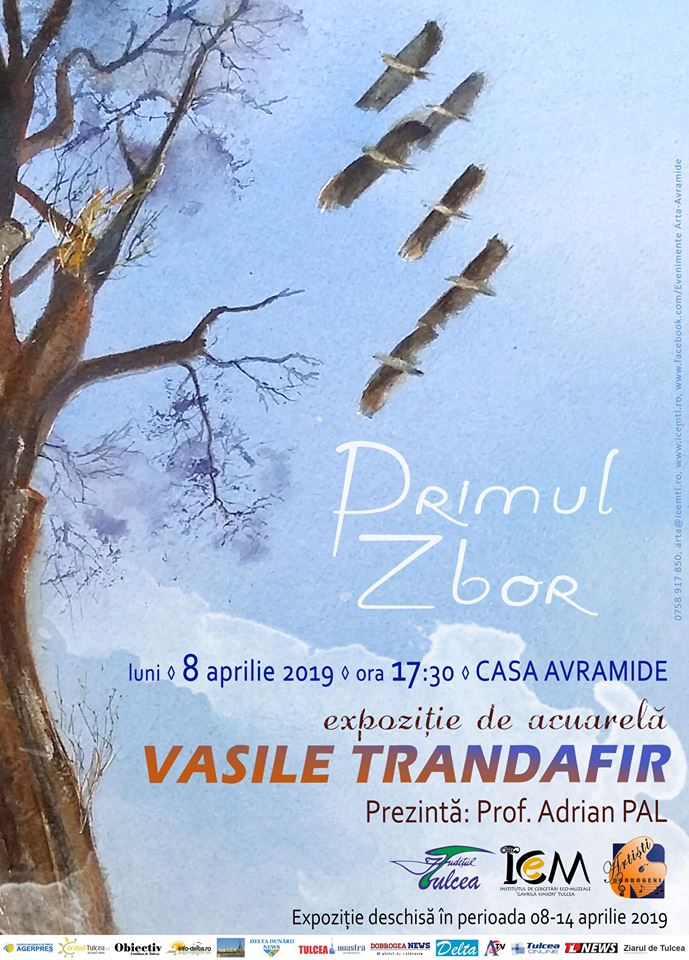 TULCEA: „Primul Zbor”, expoziție de acuarelă a artistului Vasile Trandafir