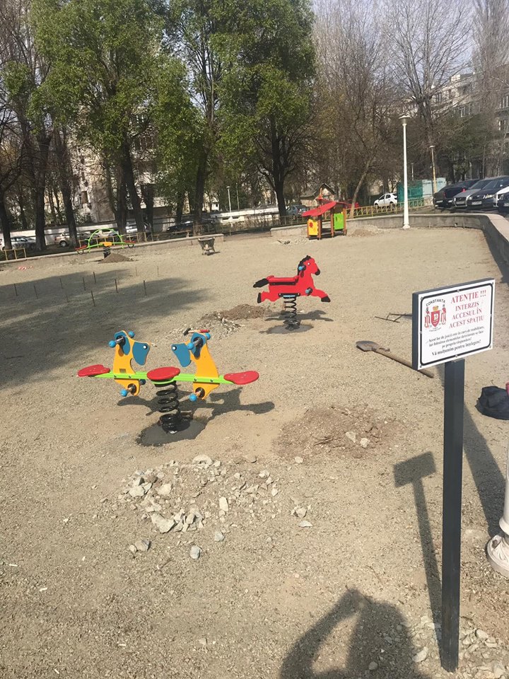 CONSTANȚA. S-au reluat lucrările la LOCURILE DE JOACĂ