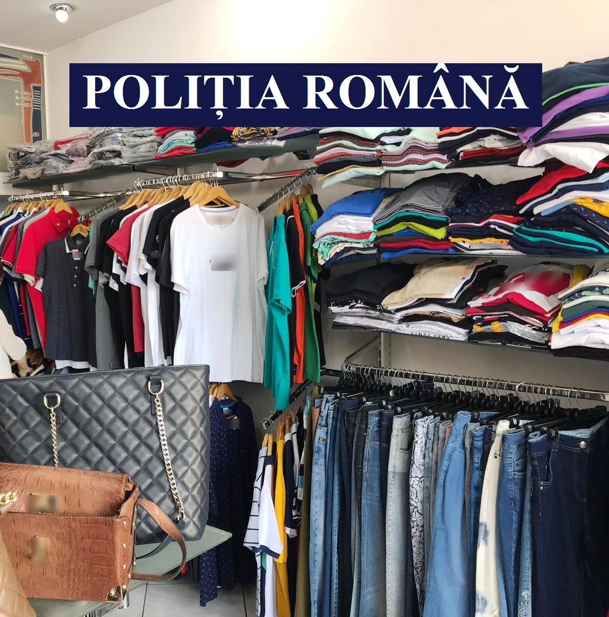 Marfă contrafăcută, confiscată de poliţişti – FOTO