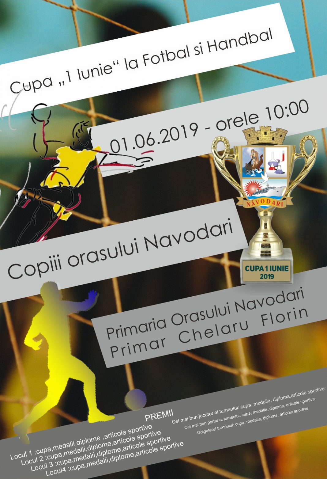 La Năvodari se va disputa “Cupa 1 Iunie” la fotbal și handbal