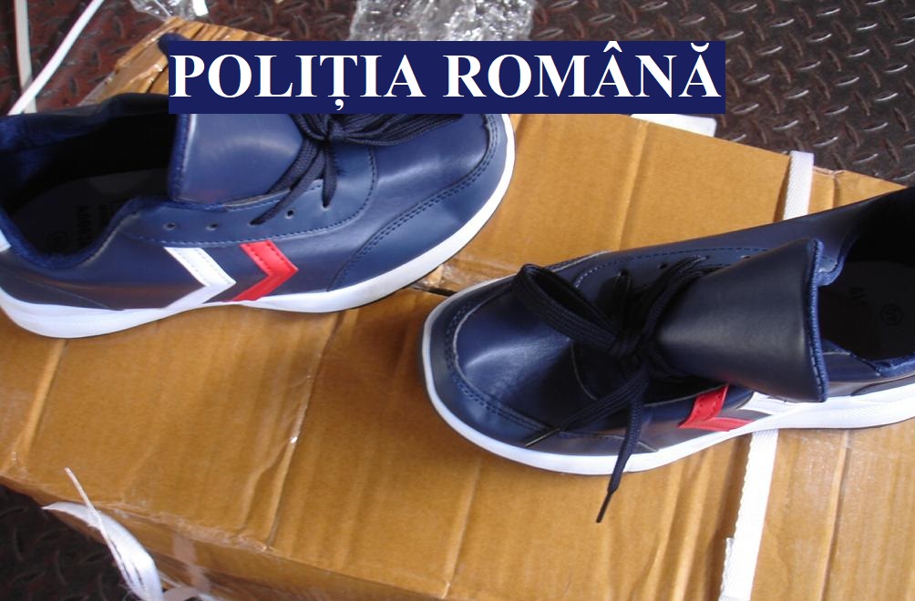 Pantofi sport, în valoare de 200 de mii de lei, confiscați de poliţişti – FOTO