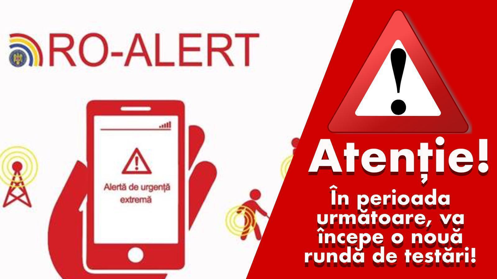 Noi testări pentru sistemul RO-ALERT