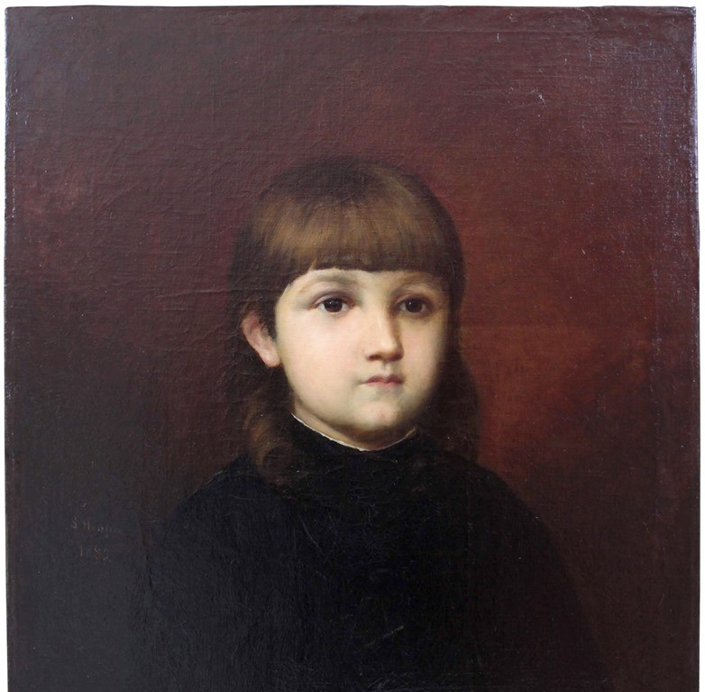 Proiectul „Adoptă o pictură“ | „Portret de copil“, de Sava Henția, lucrarea lunii iulie la Muzeul de Artă din Tulcea