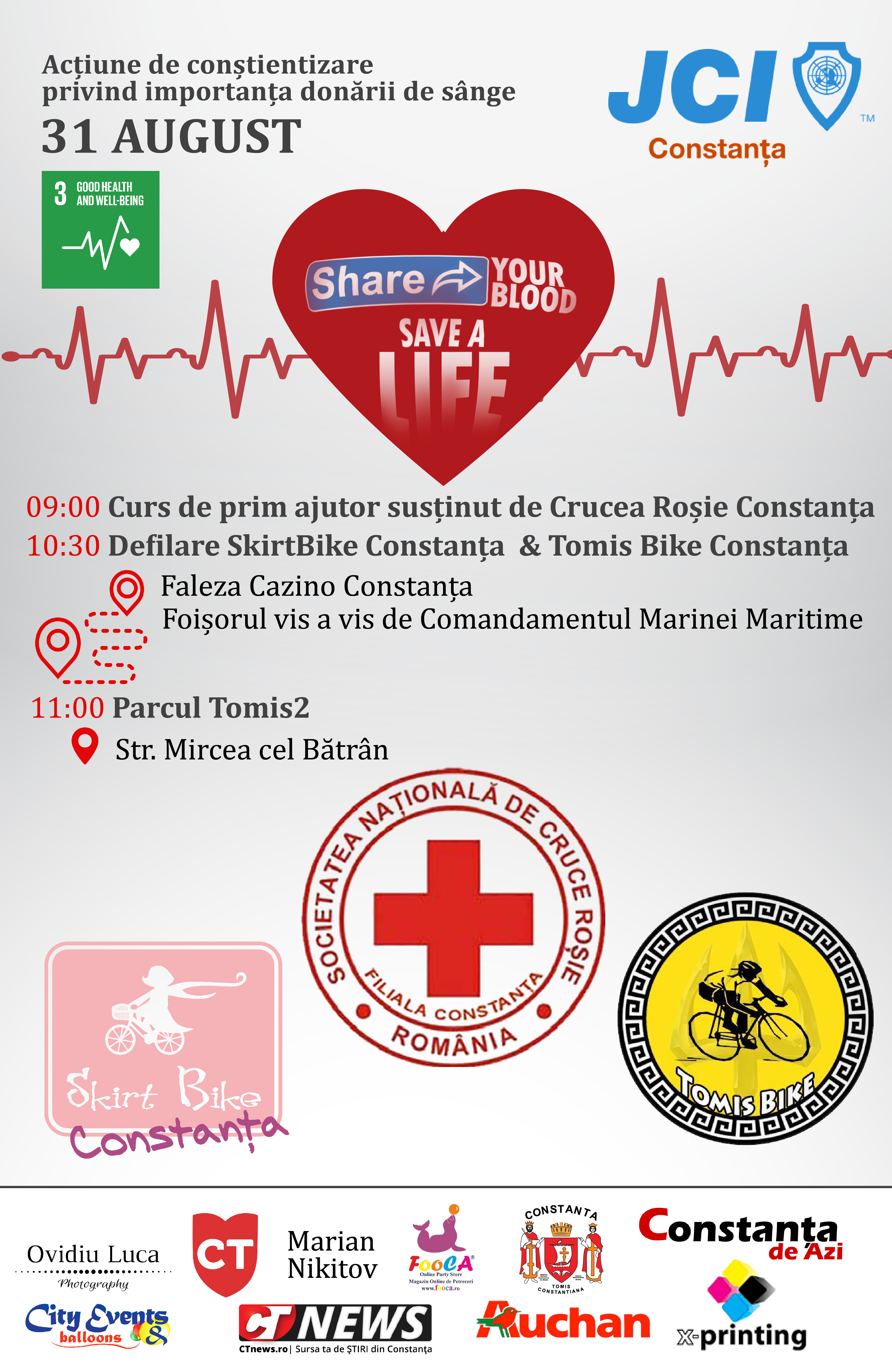 CONSTANȚA: Alătură-te inițiativei „Share Your Blood, Save a Life”!