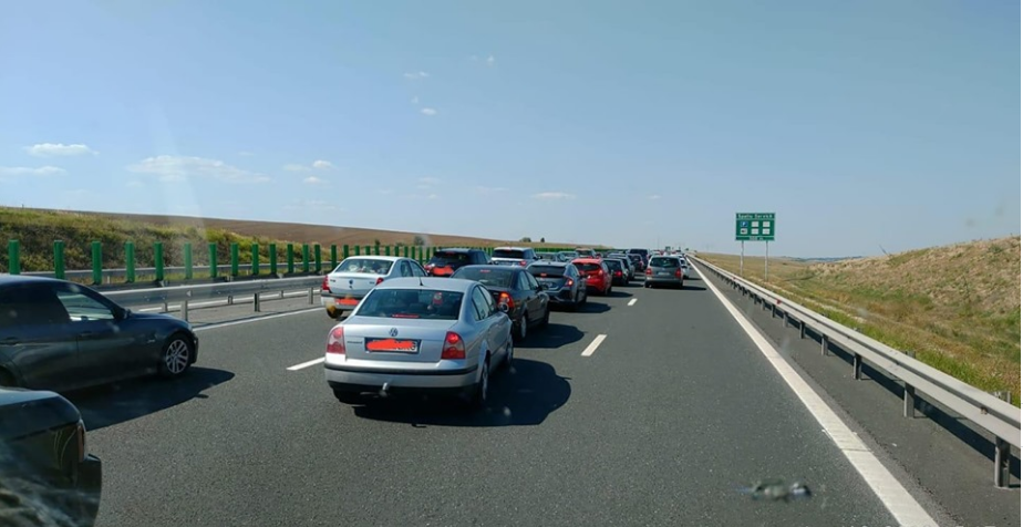 Trafic rutier intens către litoral pe A2 București – Constanța