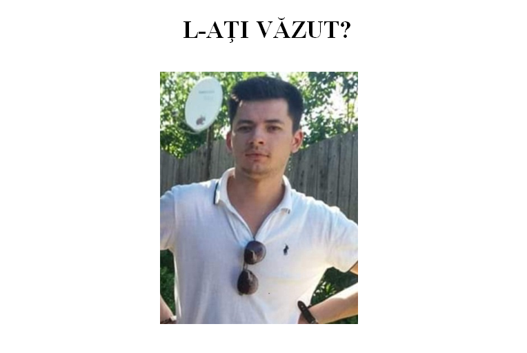 L-ați văzut? Este căutat de familie și polițiști