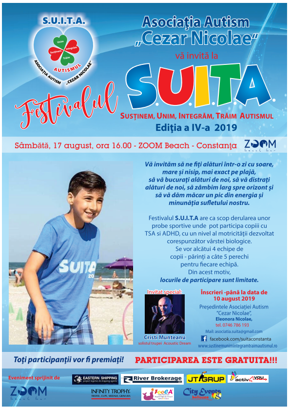 Festivalul „S.U.I.T.A” – tradiție constănțeană în lupta cu autismul și ADHD