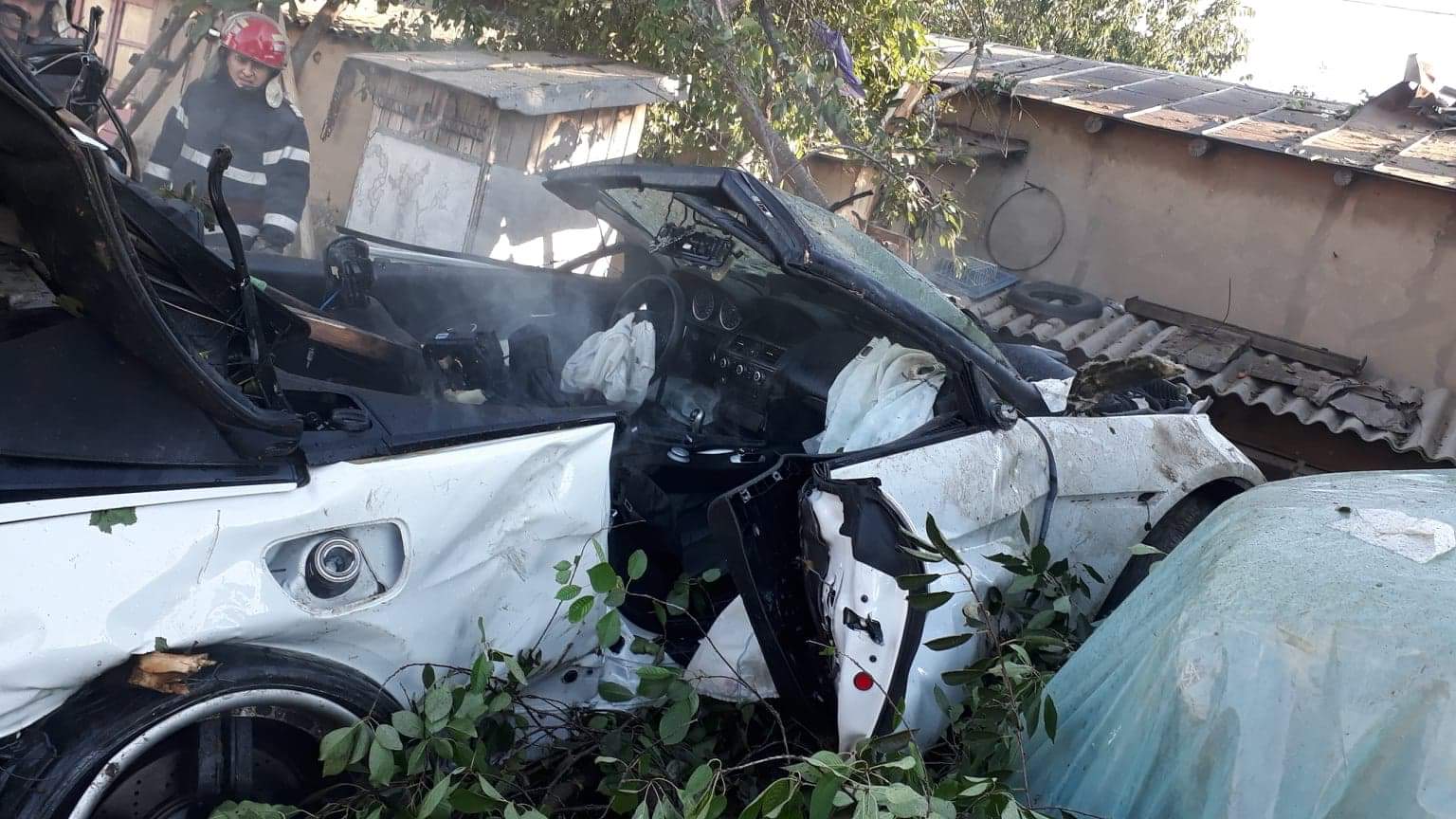 TULCEA/FOTO: Şoferul vinovat de producerea accidentului din Văcăreni fugise de la locul evenimentului