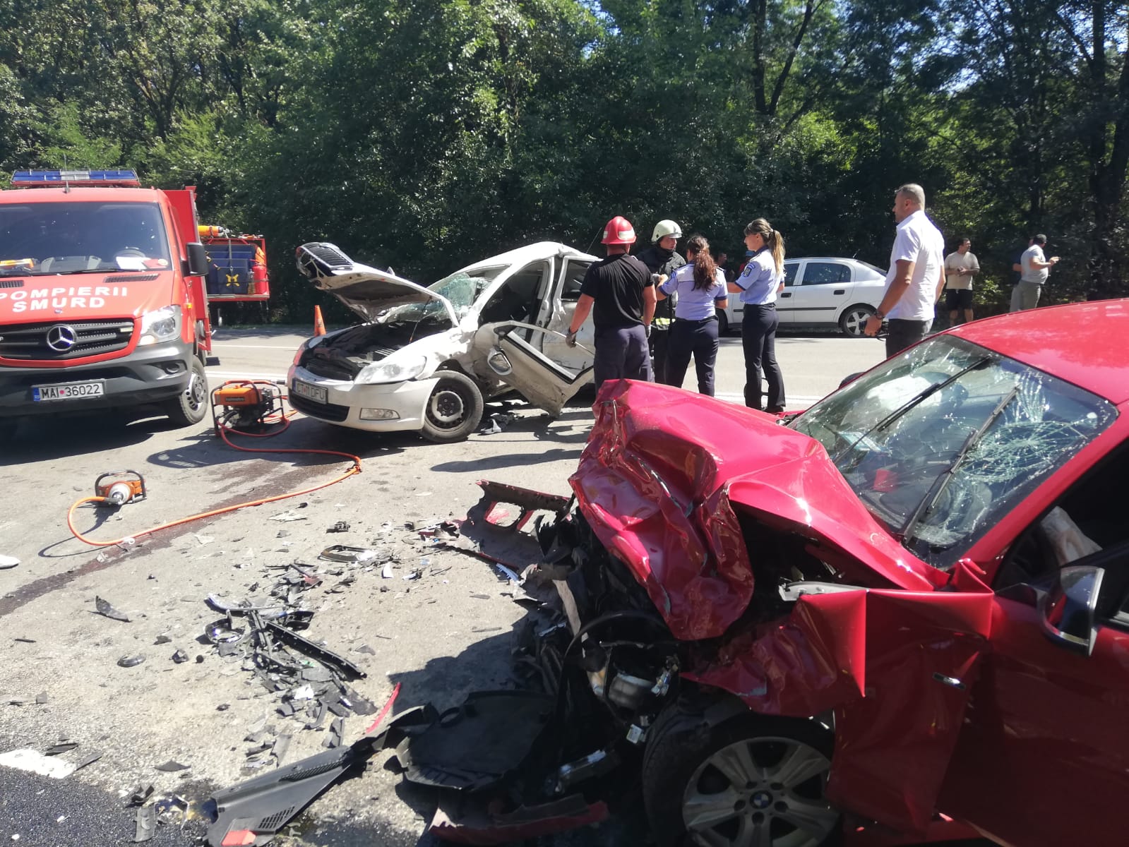 CONSTANȚA: Accident rutier în apropiere de Valu lui Traian