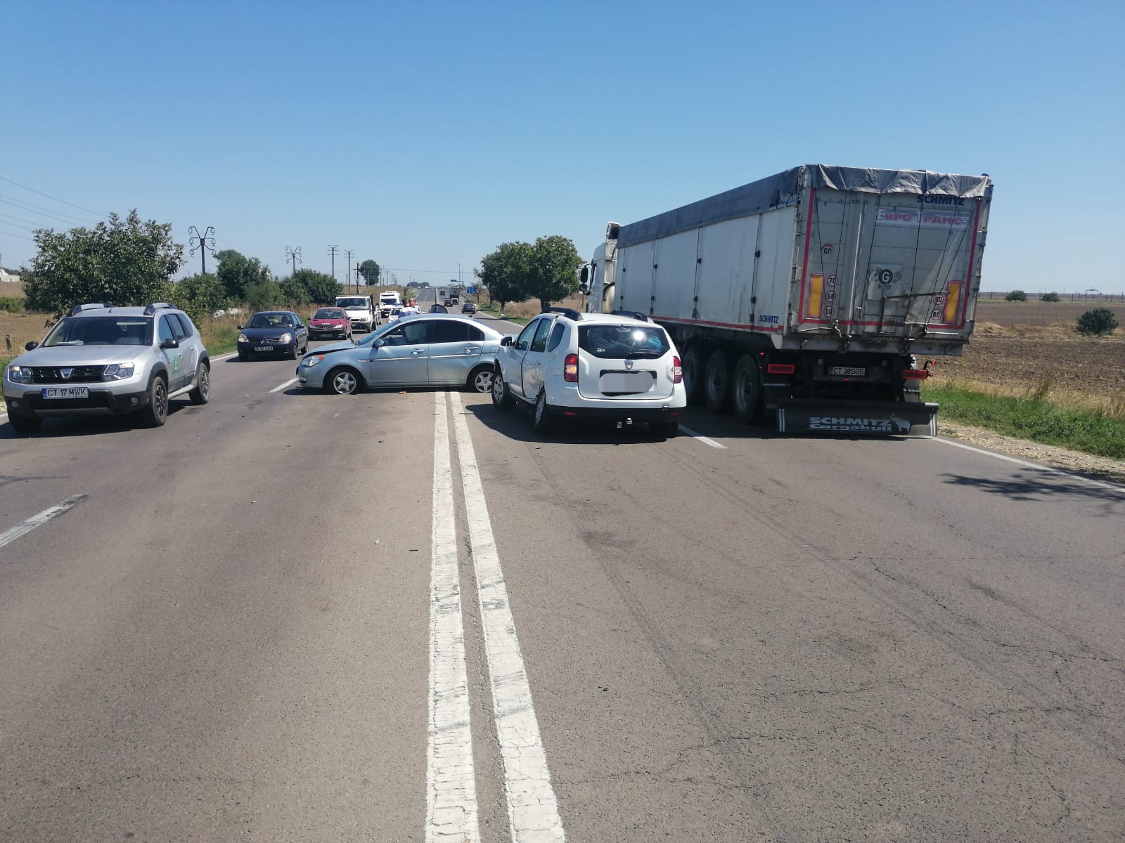 Accident rutier pe DN3, între Constanța și Valu lui Traian