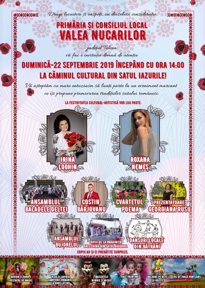 Județul TULCEA: Ansamblul „Baladele Deltei” va susține un recital în satul Iazurile