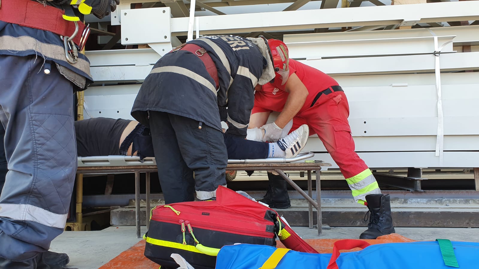 FOTO: Accident de muncă la Medgidia