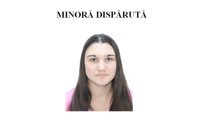 Minoră dispărută. Dacă ați văzut-o, anunțați Poliția