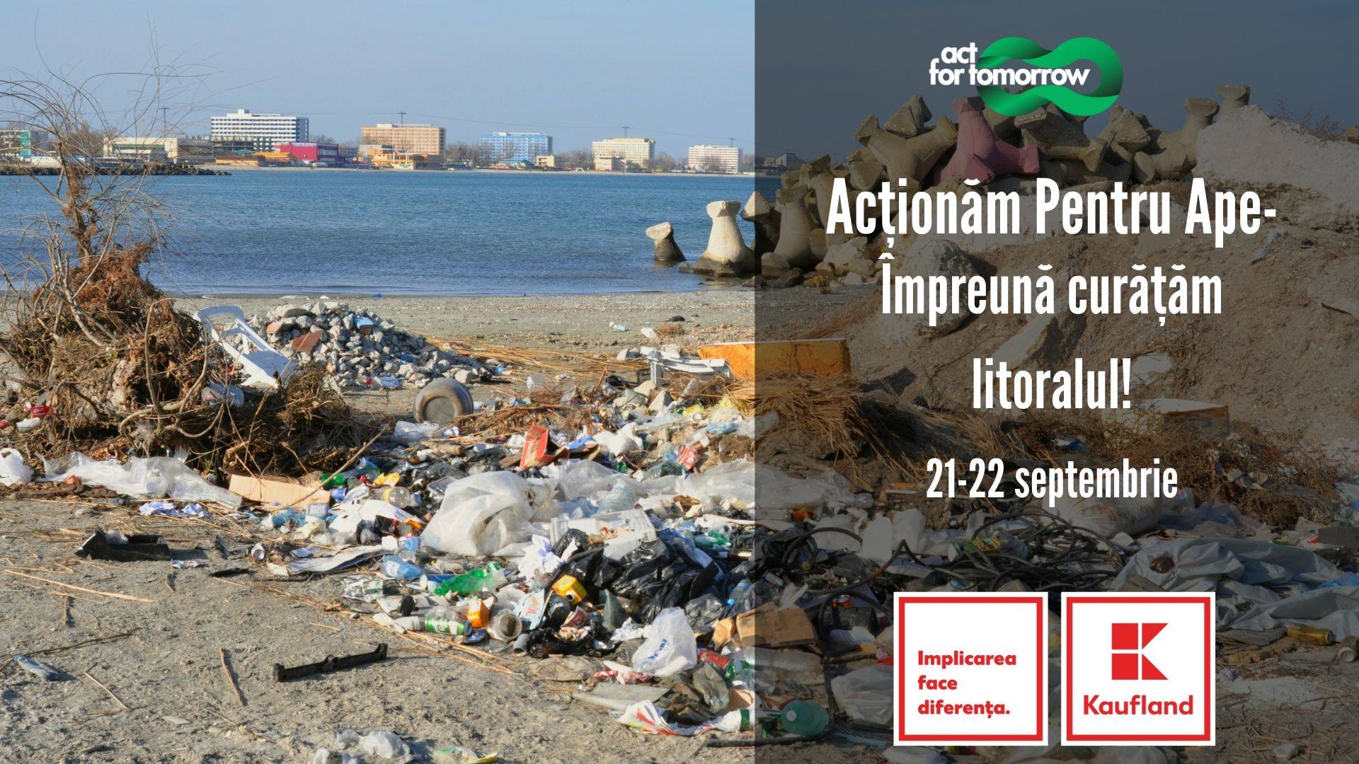 Astăzi începe programul de curățare de deșeuri a litoralului Mării Negre și a apelor din țară