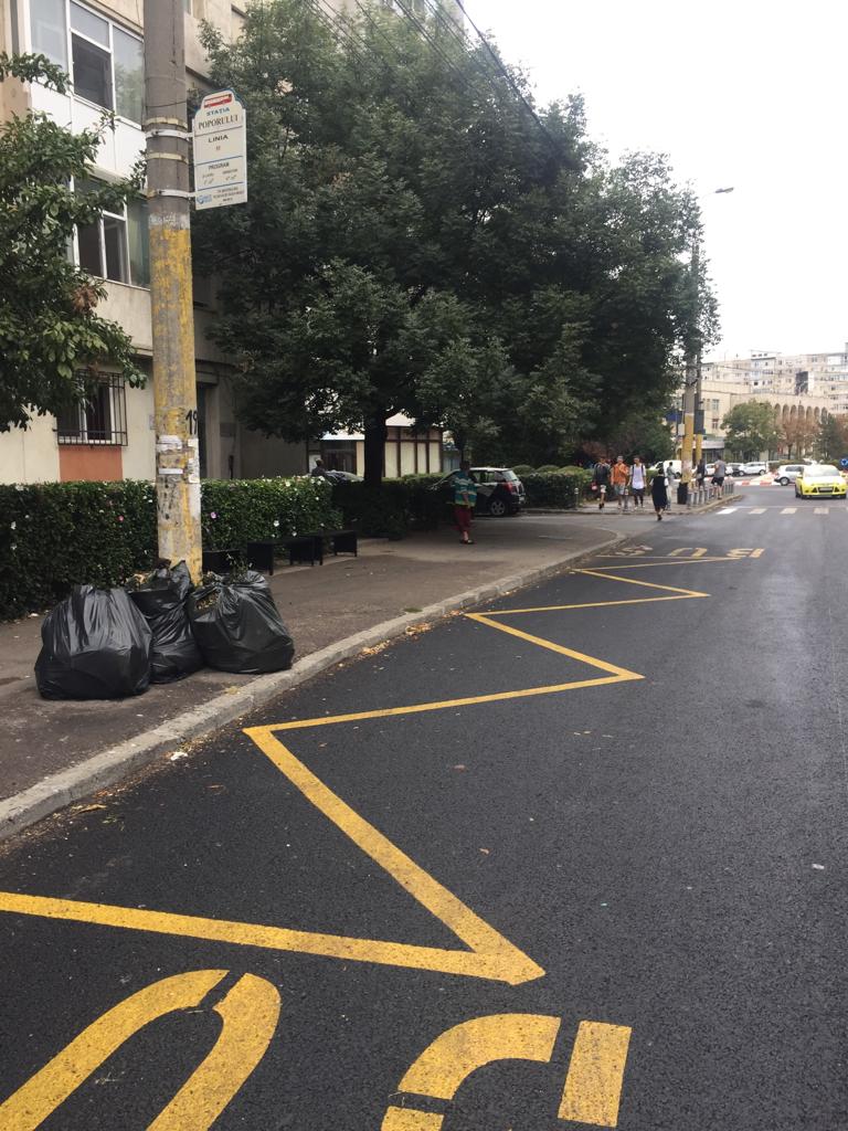 Primăria, apel către constănțeni: „Nu mai aruncați gunoaie la întâmplare!“ | O femeie a fost filmată în timp ce golea o pubelă lângă platforma de colectare