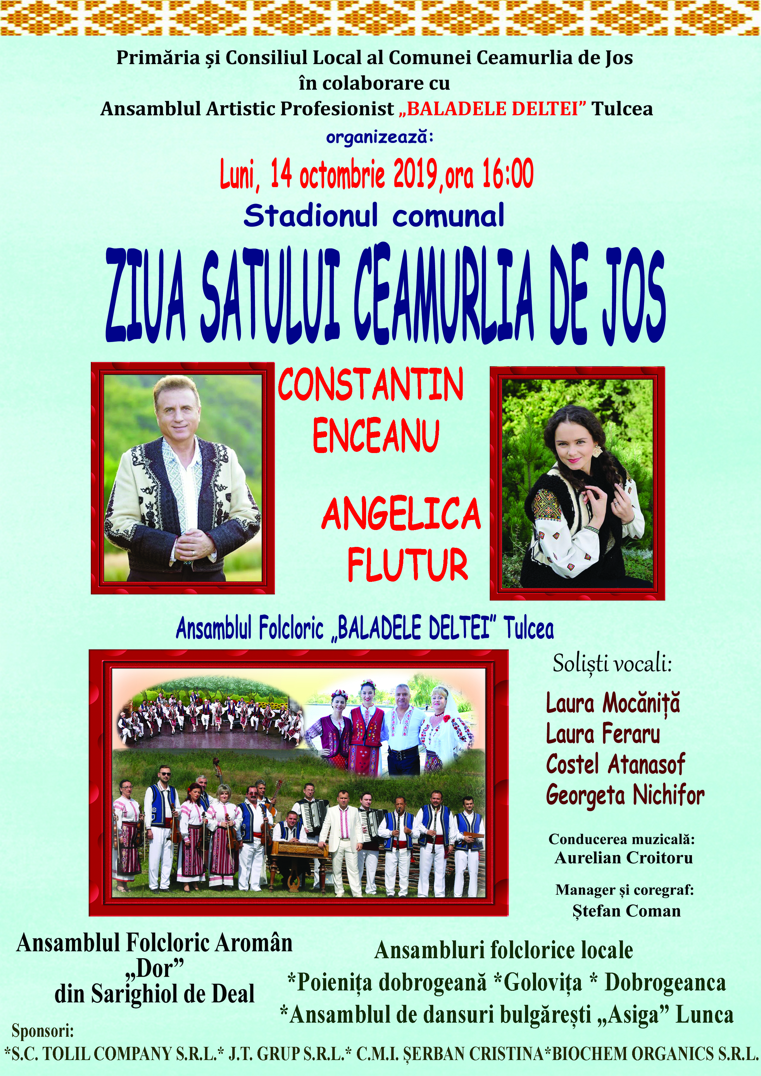 14 octombrie – Ziua satului Ceamurlia de Jos