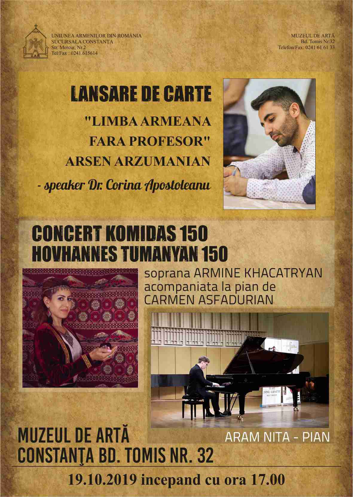 Ziua limbii, alfabetului și culturii armene, celebrată la Constanța