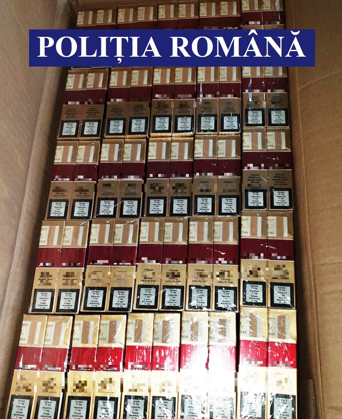 Județul CONSTANȚA: În urma unei percheziții domiciliare, polițiștii au ridicat 41.000 de țigarete – FOTO