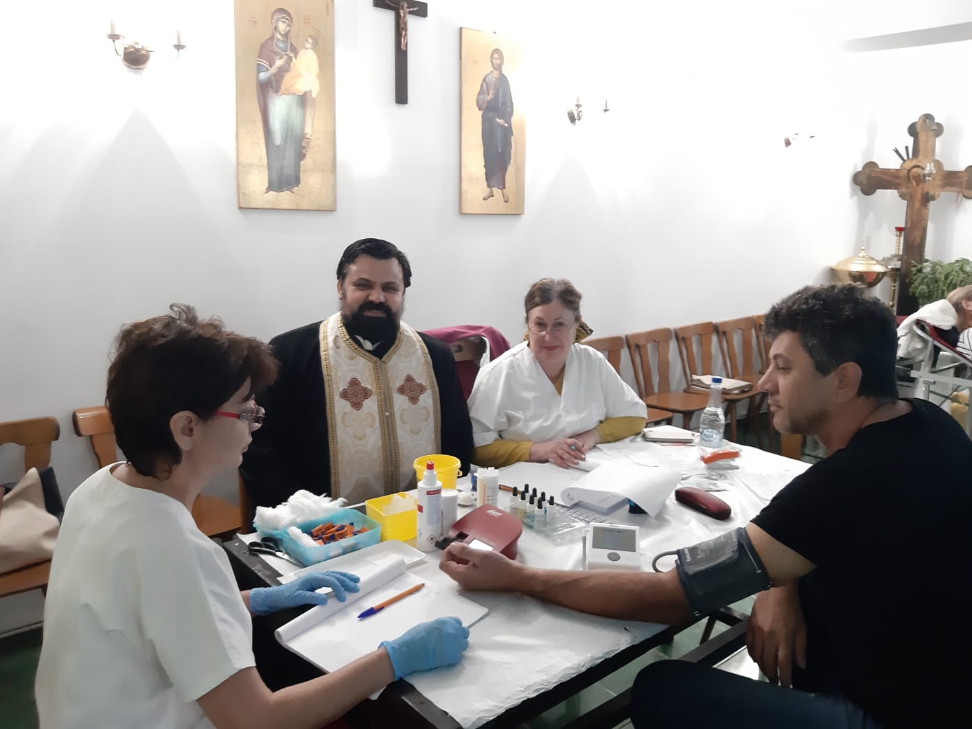 Acțiune de donare de sânge la o biserică din Eforie Sud