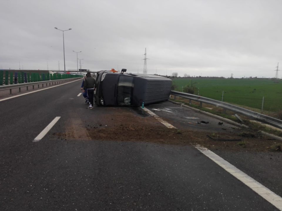 Accident pe A2, pe sensul spre Constanța