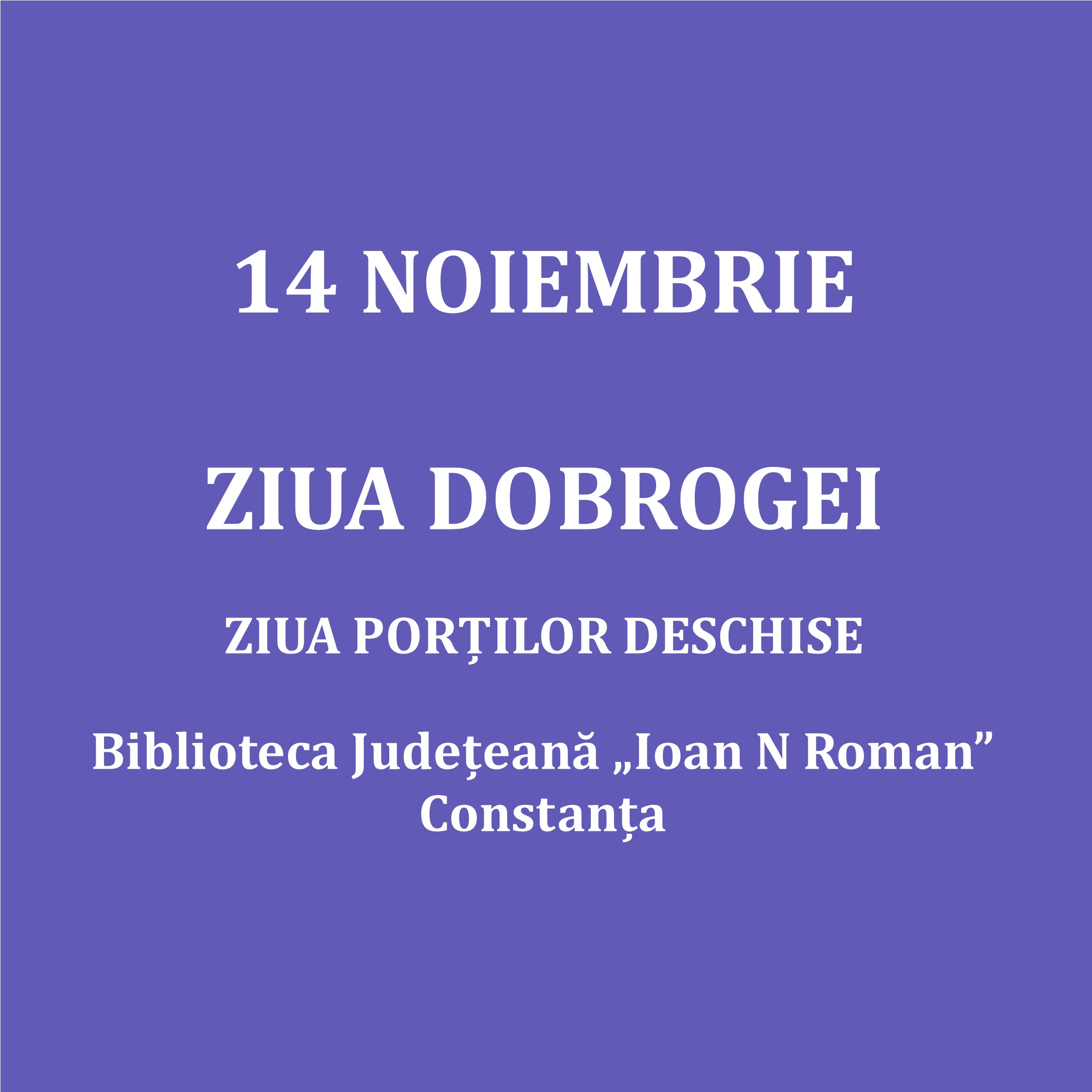 INTERVIU | Corina Apostoleanu, directorul Bibliotecii Județene „I.N. Roman“ din Constanța a vorbit despre evenimentele pregătite astăzi, cu ocazia „Zilei Dobrogei’’, dar și despre importanța acestei date