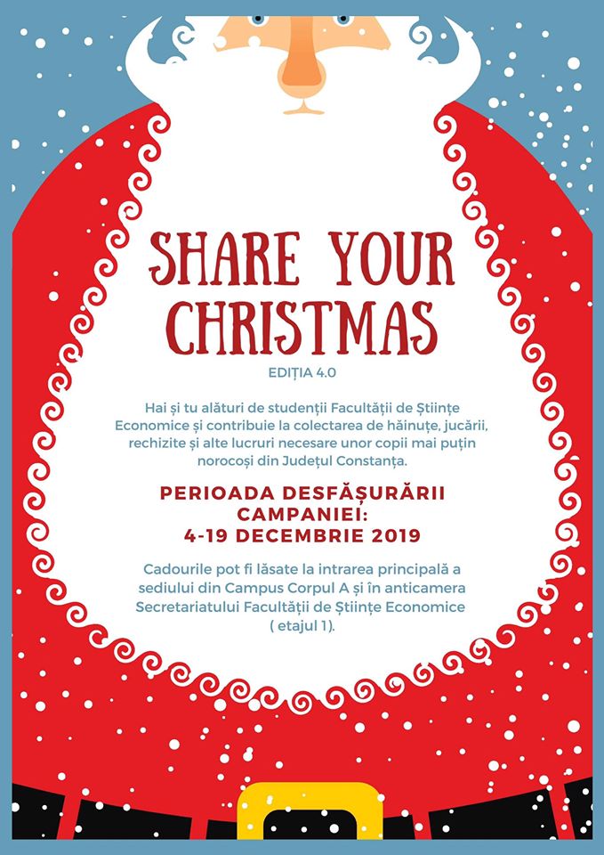 CONSTANȚA: Acțiune caritabilă „Share Your Christmas”