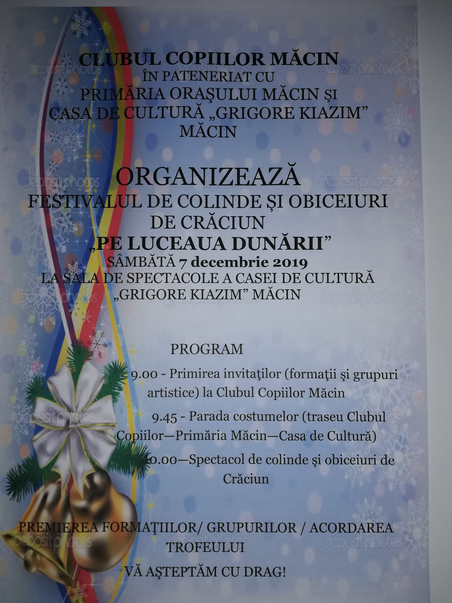 Măcin: Spiritul Crăciunului „Pe luceaua Dunării”