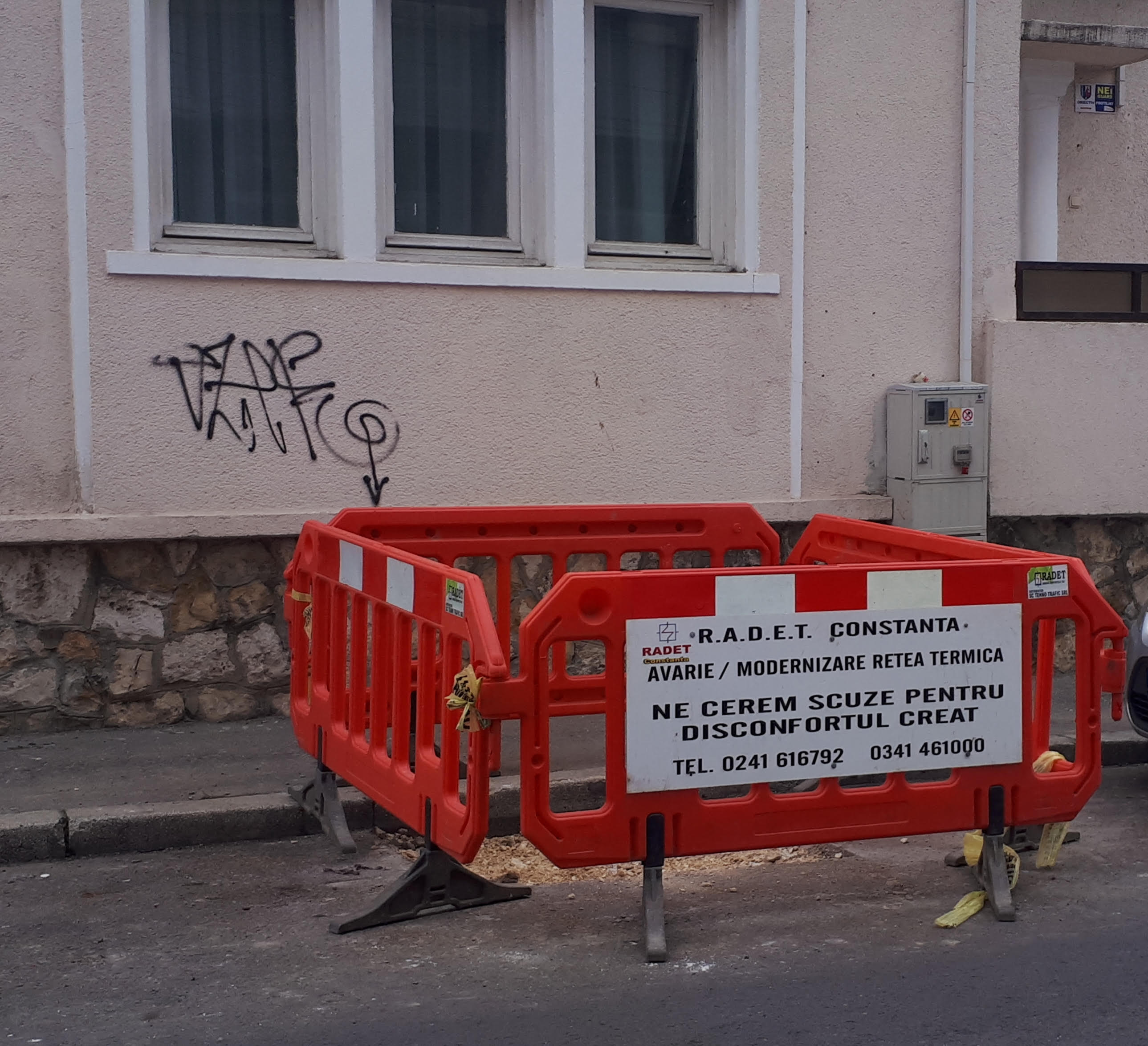 CONSTANŢA: Avarie RADET pe strada Verde