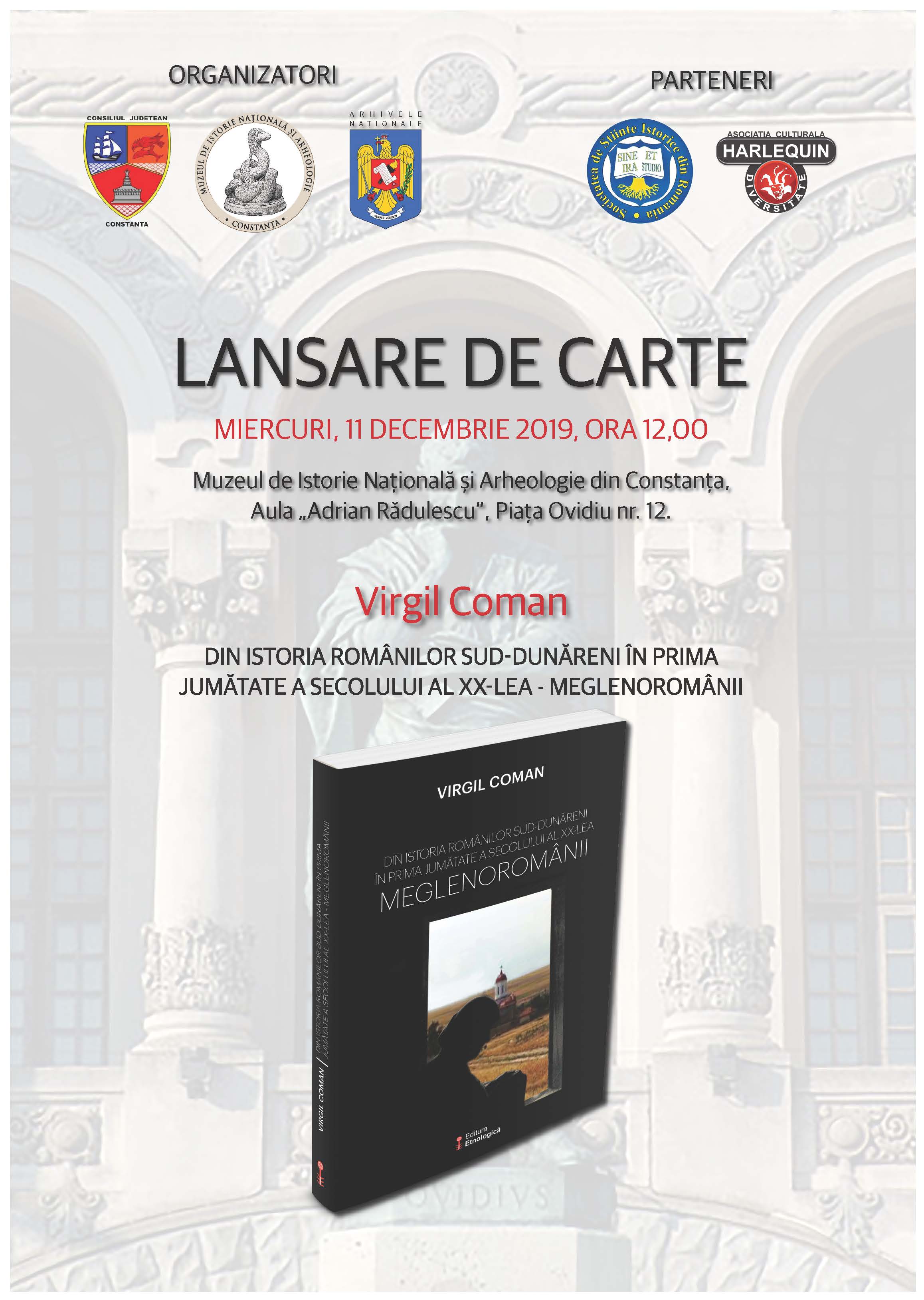 CONSTANȚA: Lansare de carte la Muzeul de Istorie Națională și Arheologie