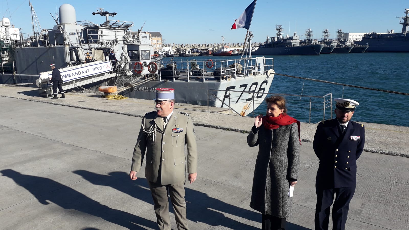 Navă maritimă franceză de patrulare, escală în Portul Constanța