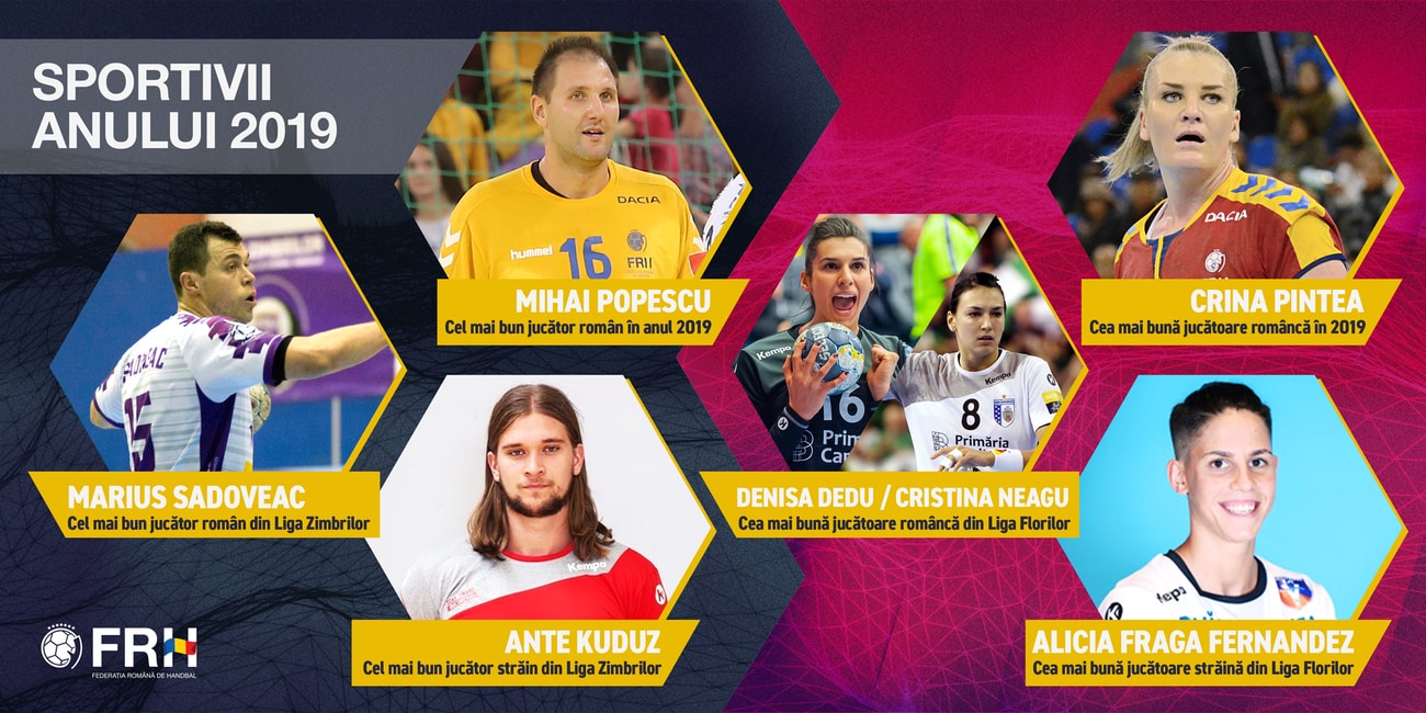 Cele mai bune handbaliste și cei mai buni handbaliști din România în anul 2019