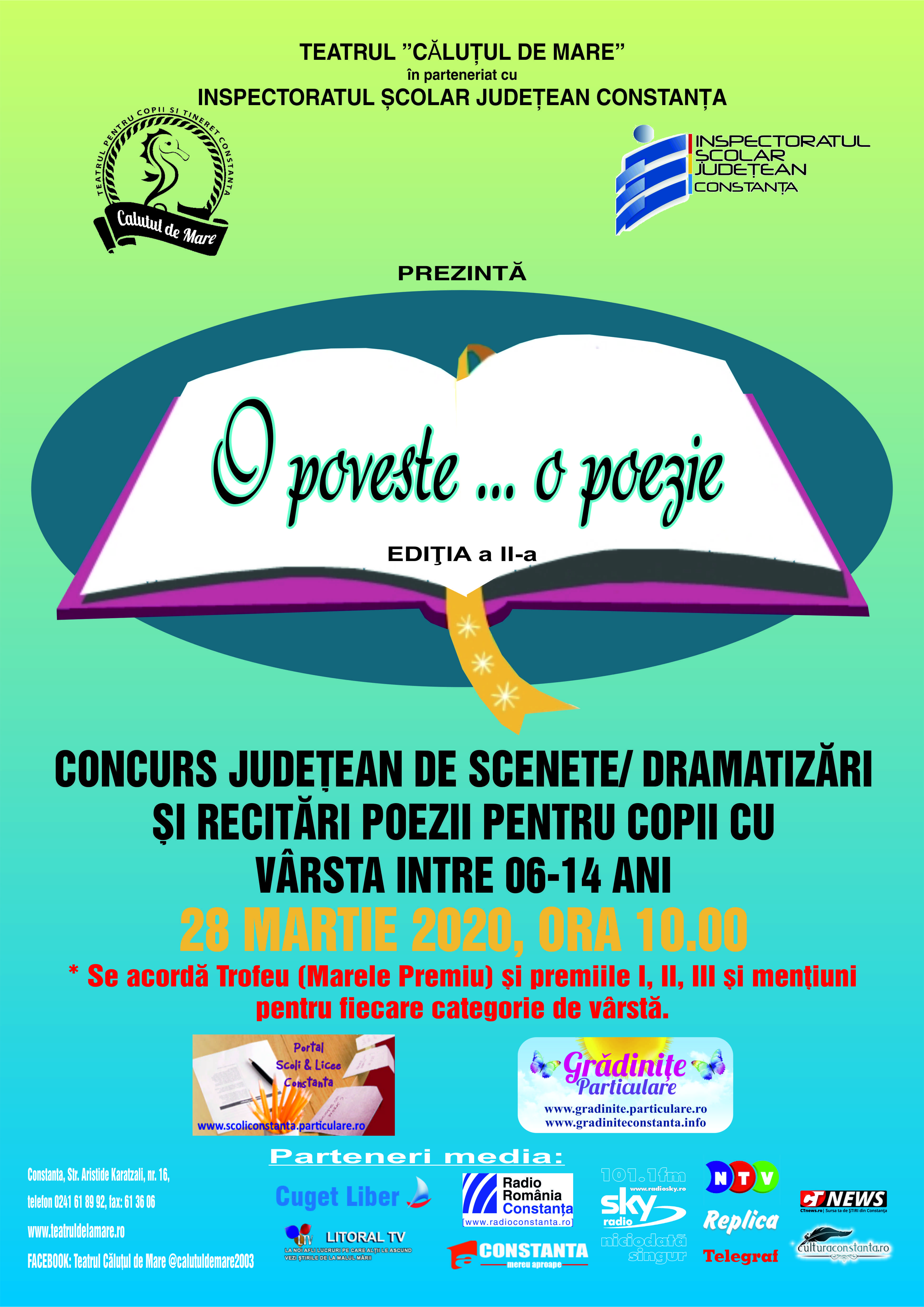 CONSTANȚA: Concursul „O poveste…o poezie”, a ajuns la cea de-a doua ediție