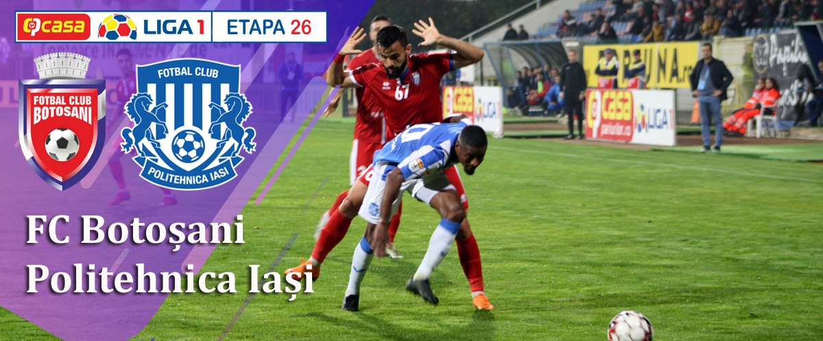FC Botoșani intră în play-off de pe locul 3 în clasamentul Ligii I la fotbal