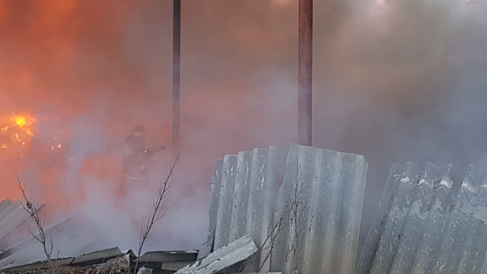 TULCEA: Incendiu în localitatea Baia!