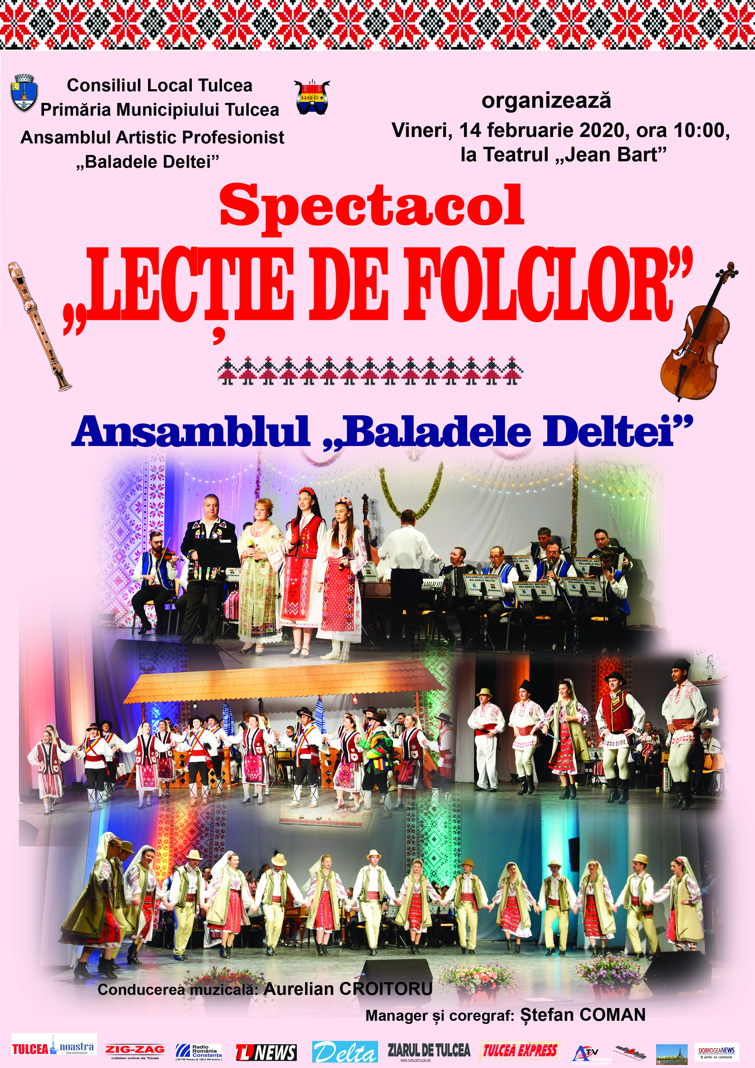 TULCEA: „Baladele Deltei” organizează primul spectacol din acest an – „Lecție de folclor”