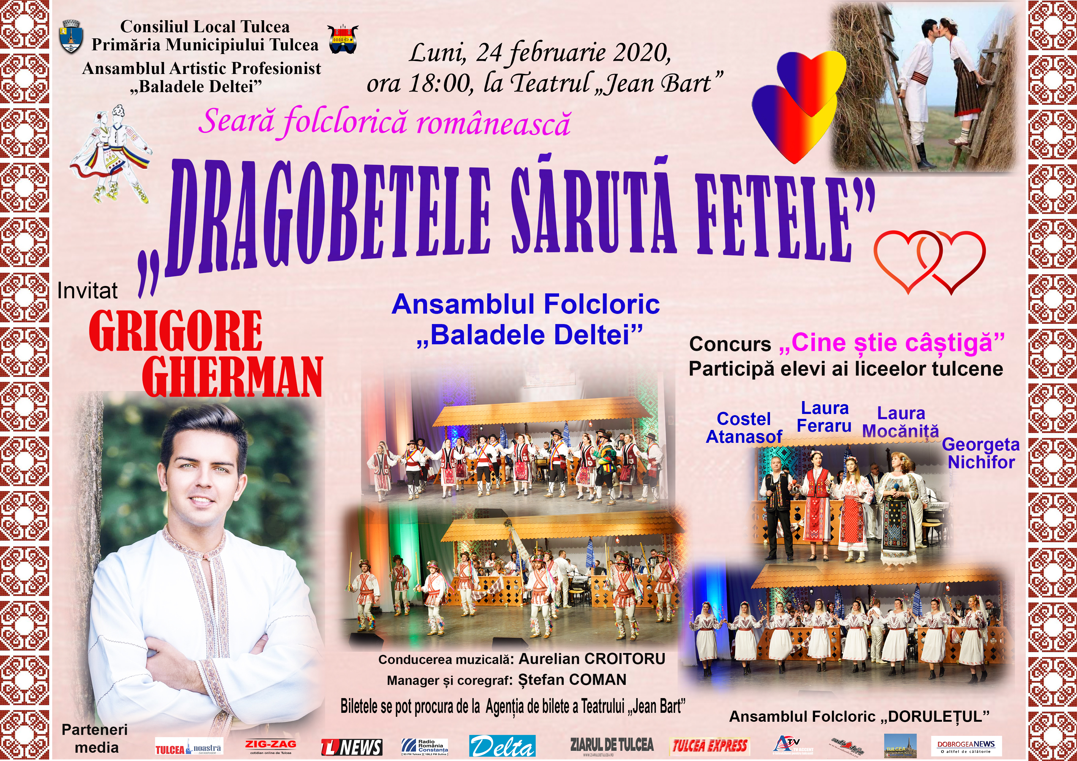 TULCEA: „Dragobetele sărută fetele”, la Teatrul „Jean Bart”