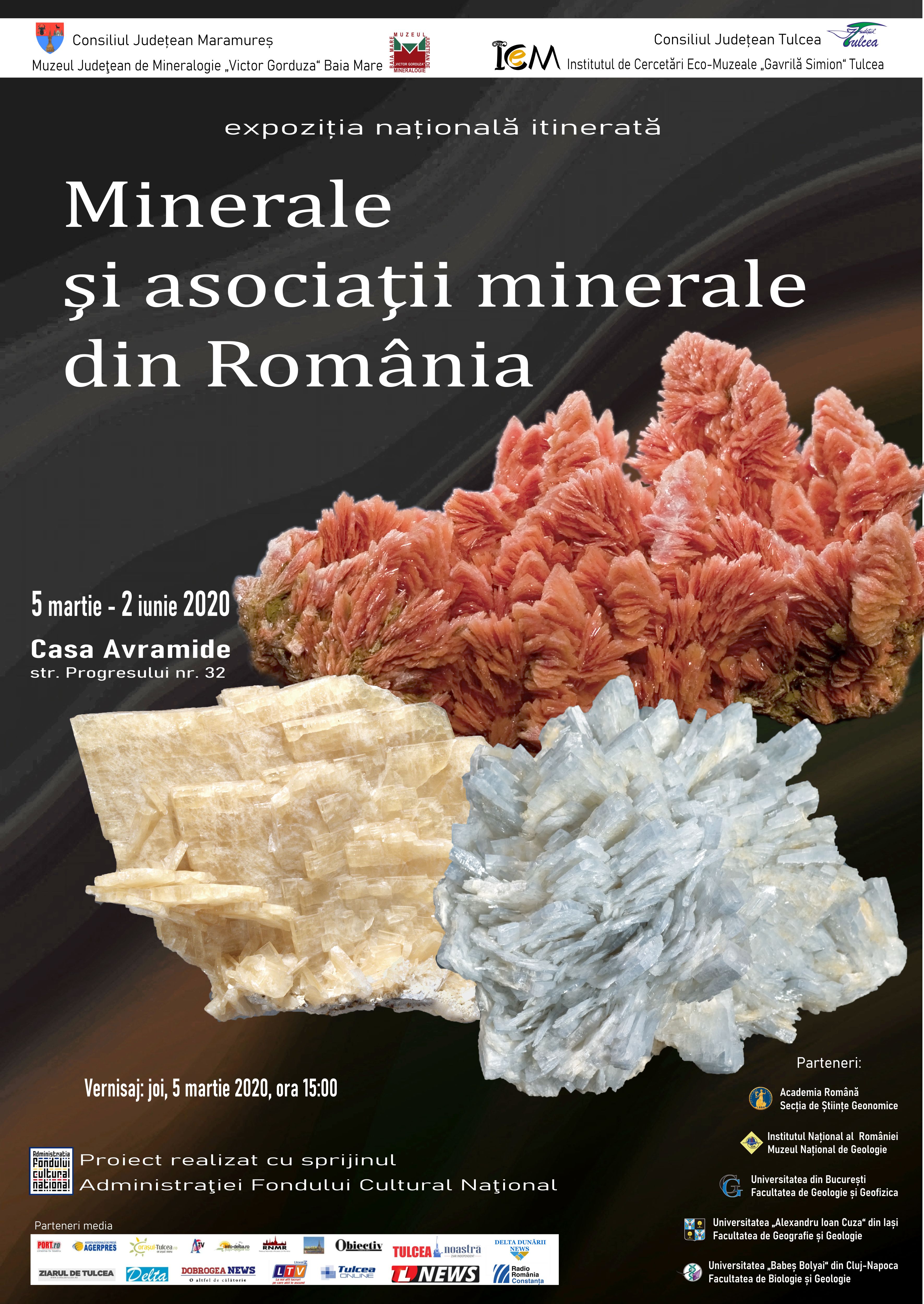 TULCEA: Expoziția ”Minerale și Asociații de minerale din România”, la Casa Avramide