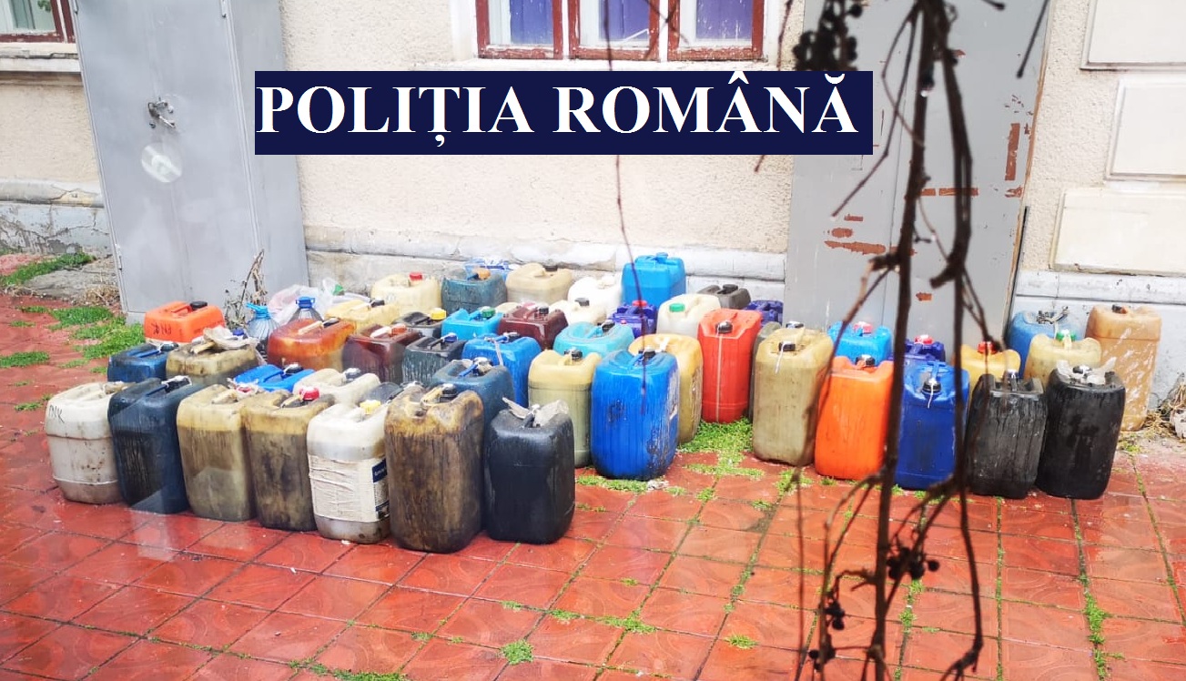 Zeci de percheziţii în Constanţa şi Ialomiţa într-un dosar de furt calificat; 16 tone de combustibil şi sume de bani, confiscate