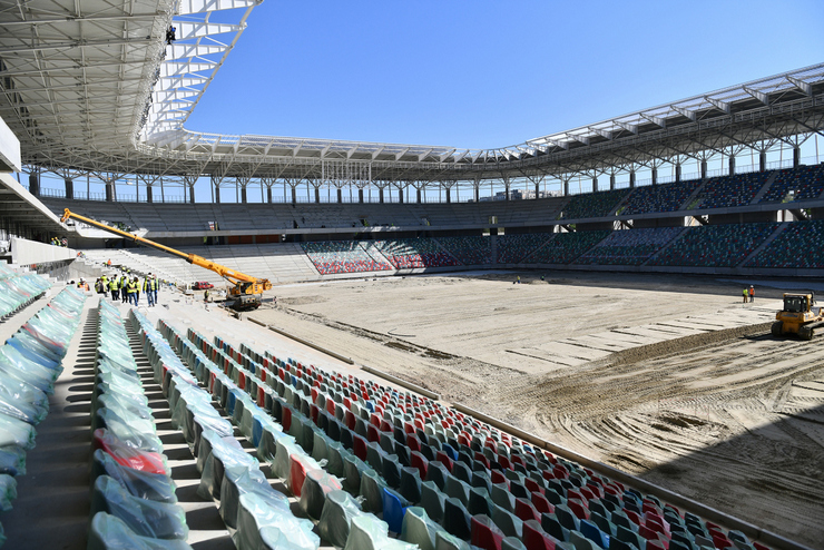 Continuă lucrările la stadioanele Ghencea, Arcul de Triumf şi Giulești
