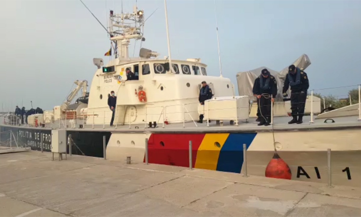 O navă maritimă de patrulare a Gărzii de Coastă participă la Operaţiunea Comună „POSEIDON 2020”